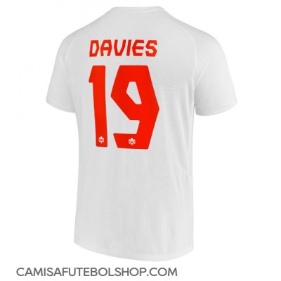 Camisa de time de futebol Canadá Alphonso Davies #19 Replicas 2º Equipamento Mundo 2022 Manga Curta